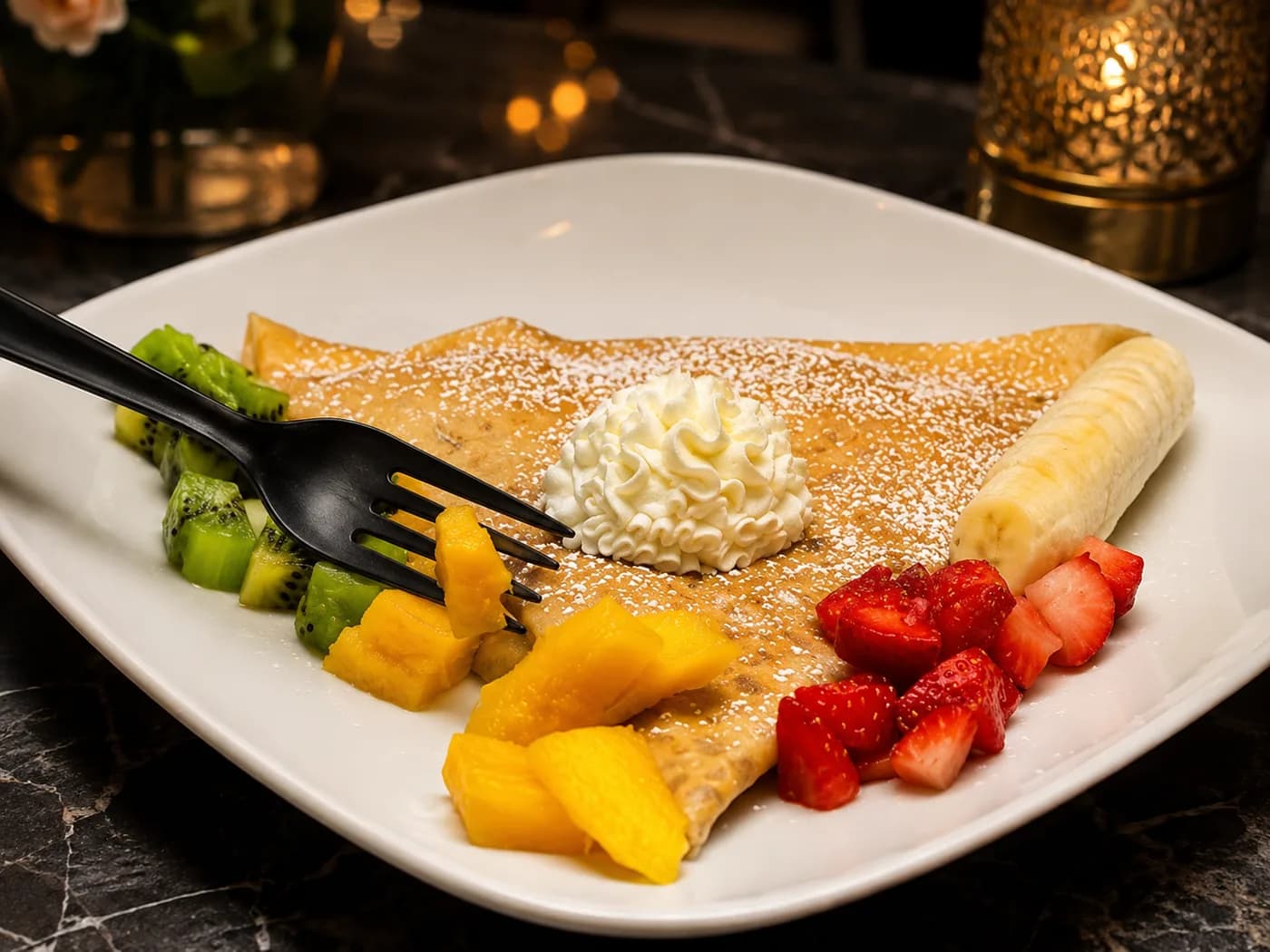 Nutella & Mixed Fruit Crepe